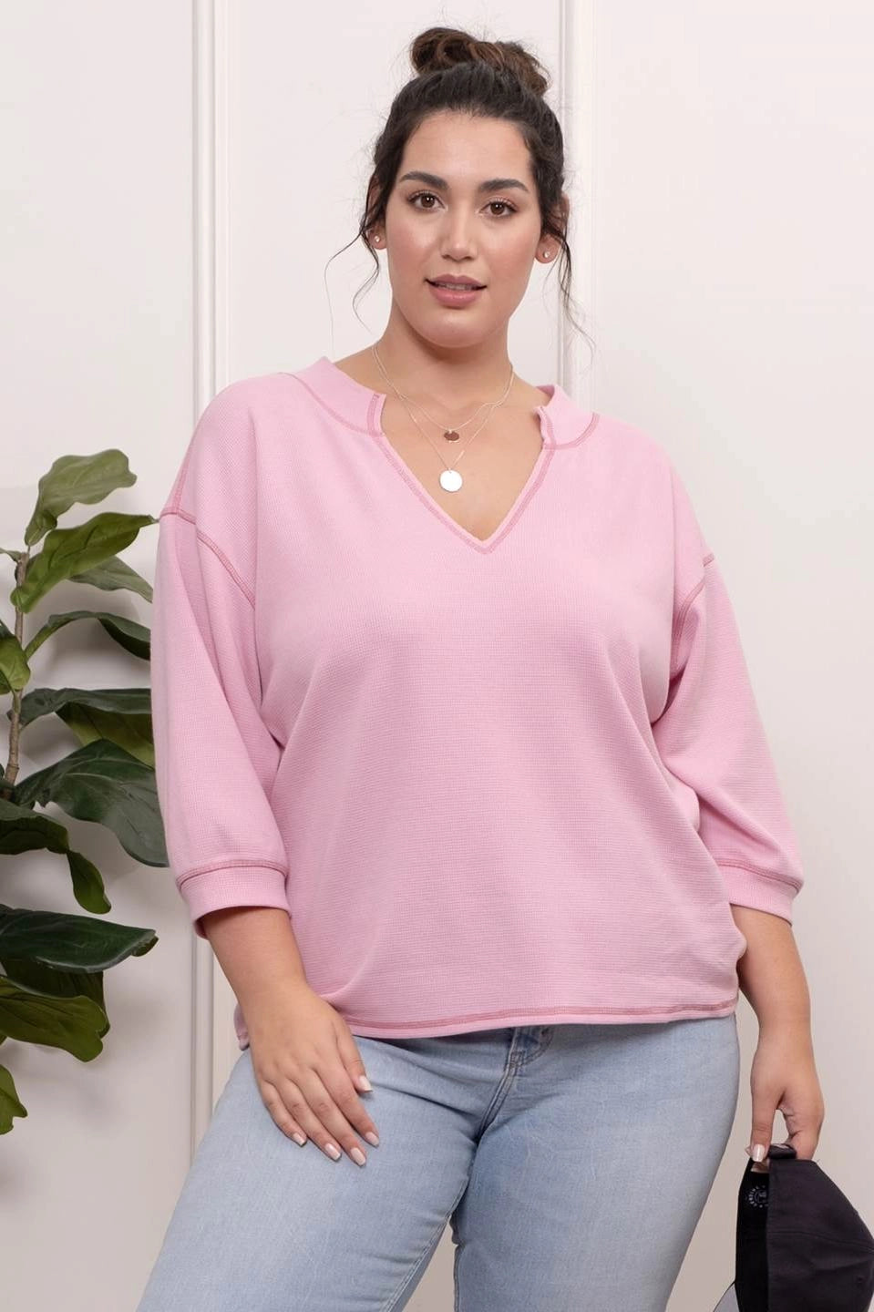 3/4 Sleeve Knit Top
