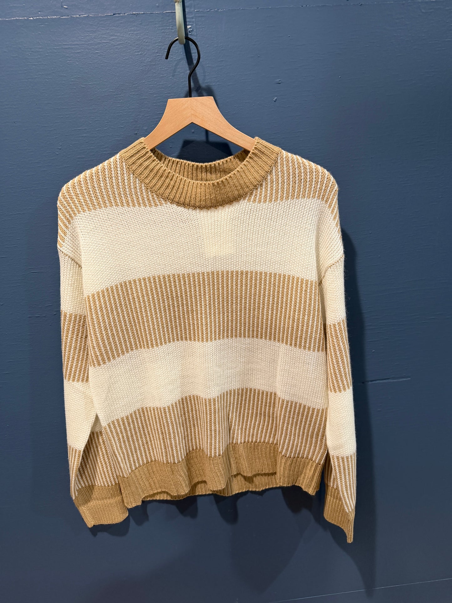 Colorblock Striped Sweater