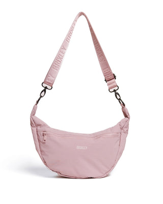 Brixley Cresent Bag in Peony.  Trendy Bag with plenty of pockets & room for taking all the essentials!