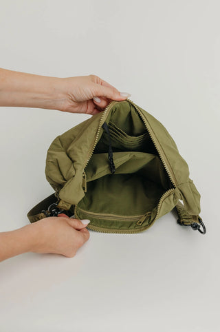 Brixley Cresent Bag -Basil