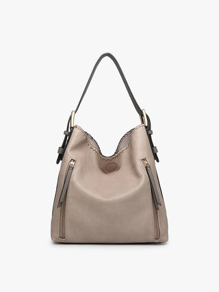 Alexa 2-in-1 Hobo Bag W/Dual Zip Compartments