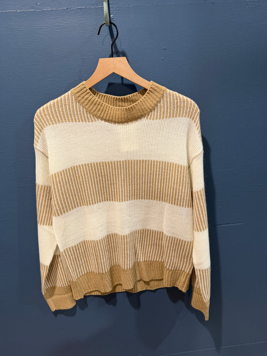Colorblock Striped Sweater