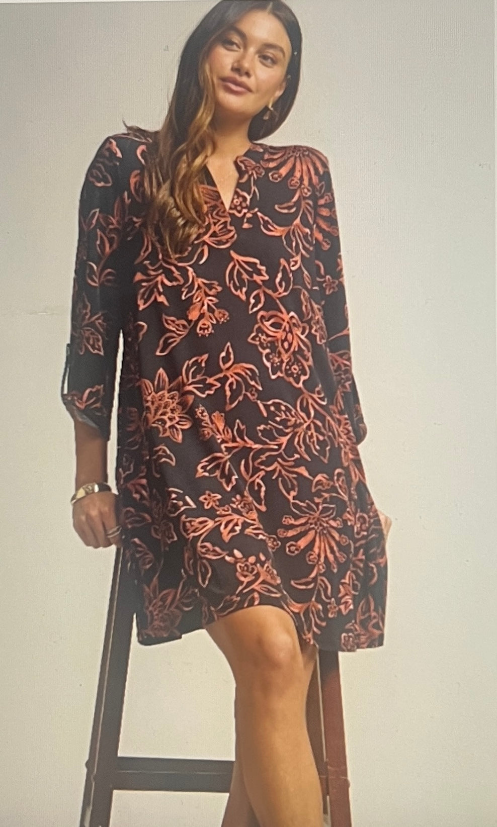 Lizzy 3/4 Travel Friendly Dress