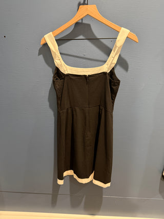 Contrast Trim Mini Dress