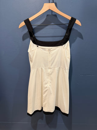 Contrast Trim Mini Dress