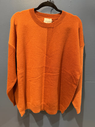Rust Colorblock Sweater