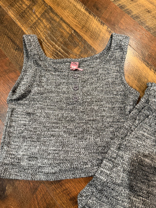 Girl's 2 Pc. Soft Waffle Short Set