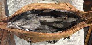 Mina Distressed Hobo Bag