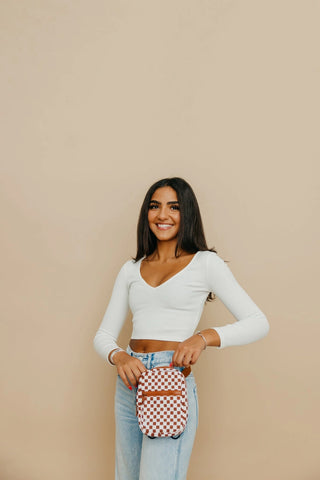 Brixley Checkered Crossbody