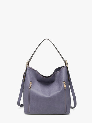 Alexa 2-in-1 Hobo Bag W/Dual Zip Compartments