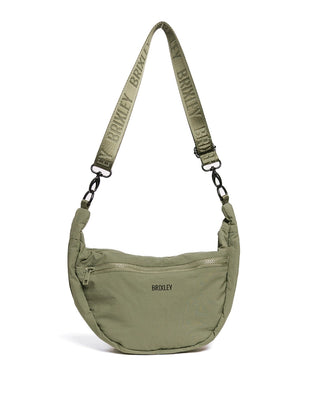 Brixley Cresent Bag - in Basil- Chic, trendy bag that allows plenty of room to take all the essentials!