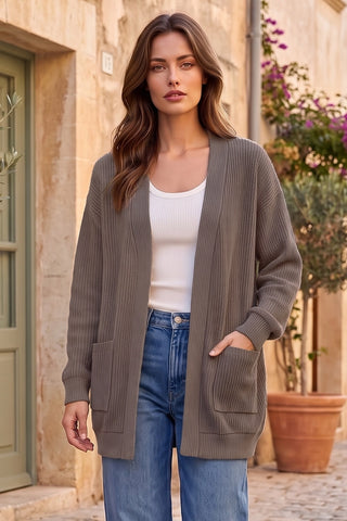 Dear Scarlet Ribbed Cardigan