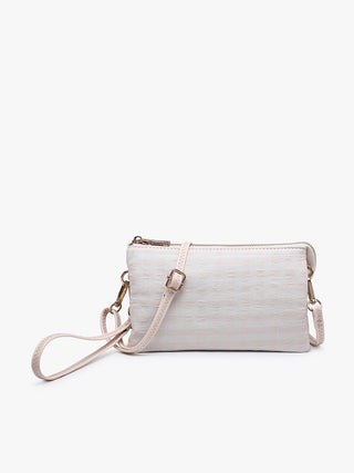 Riley Gingham 3 Compartment Crossbody/Wristlet