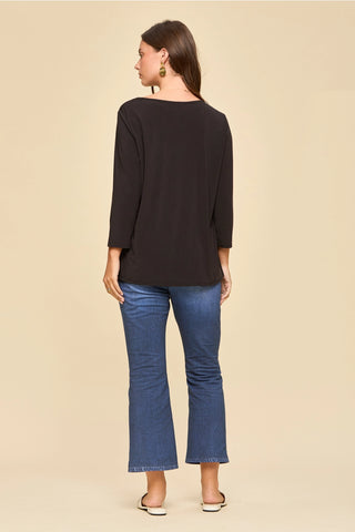 Classic Wrinkle-Free Round Neck Top