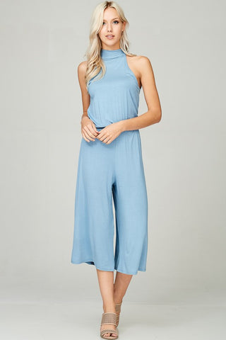 Halter Style Midi Jumpsuit