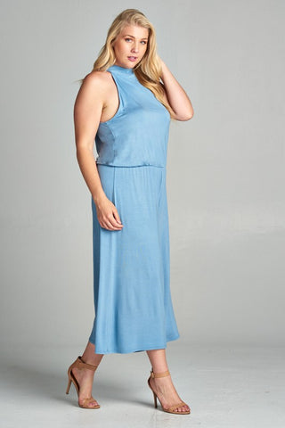 Halter Style Midi Jumpsuit