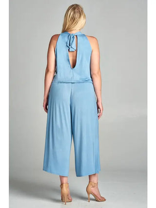 Halter Style Midi Jumpsuit