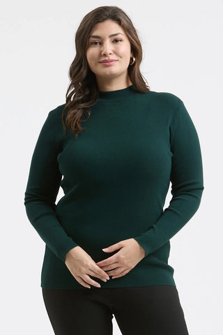 Mock Neck Long Sleeve Sweater