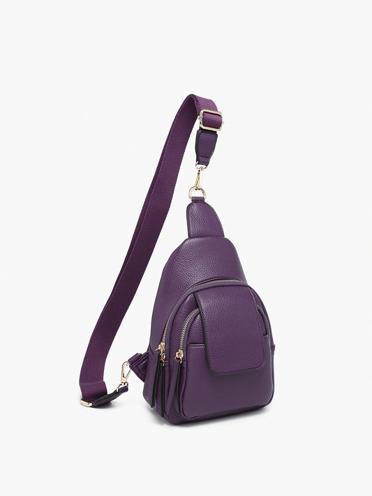 Sophia Sling Bag w/ Flapover Pocket
