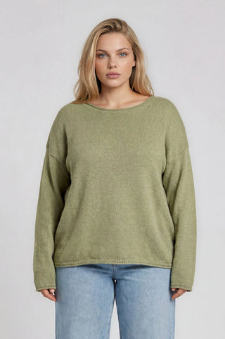 Textured Knit Pullover Sweater